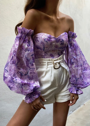 Lilac Floral Bodysuit