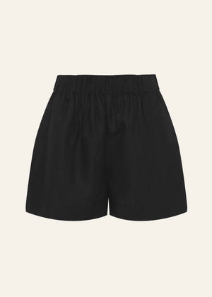 ELSIE Linen Shorts - Black