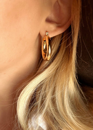 Soho 18k Gold Filled Hoop Earings